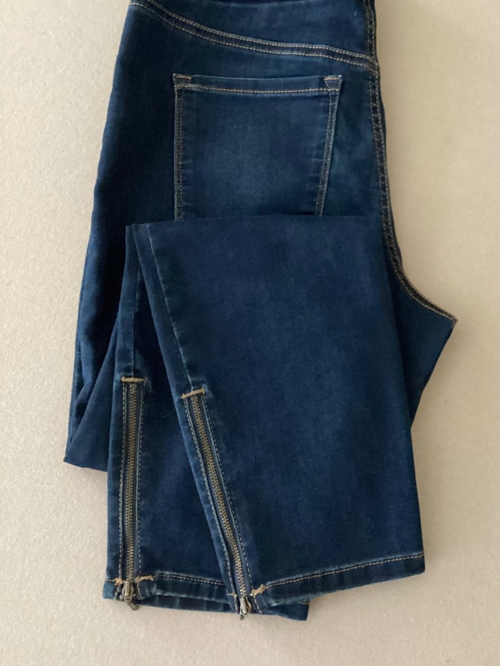 NINE WEST PULL ON INDEGO CROP SKINNY JEANS SIZE 6